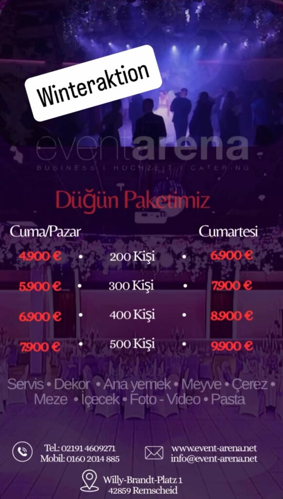 Winteraktion Hochzeitslocation & Eventlocation